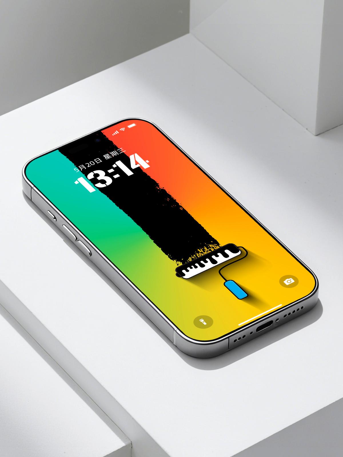 iPhone隐藏灵动岛壁纸