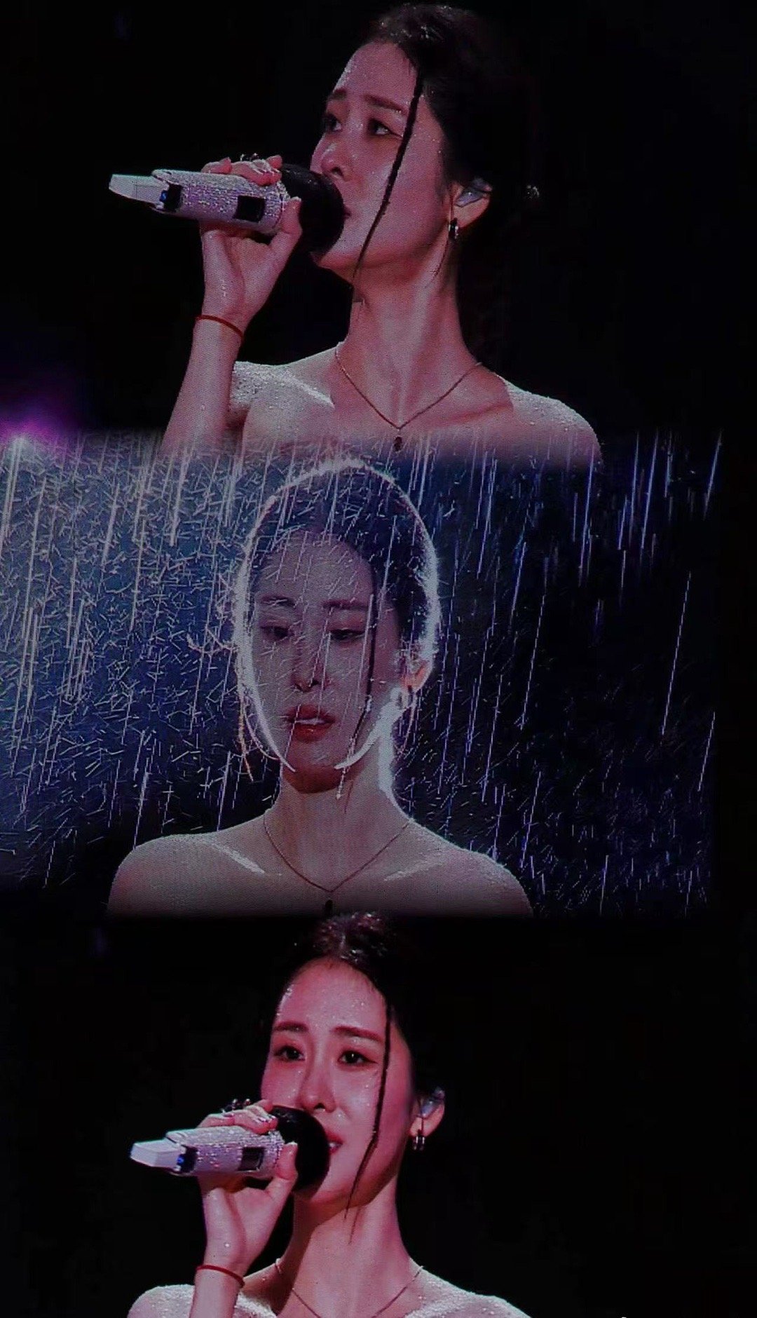 张碧晨的名场面收藏夹该更新了张碧晨用实力证明：每次亮相都是名场面！满钻长裙与黑