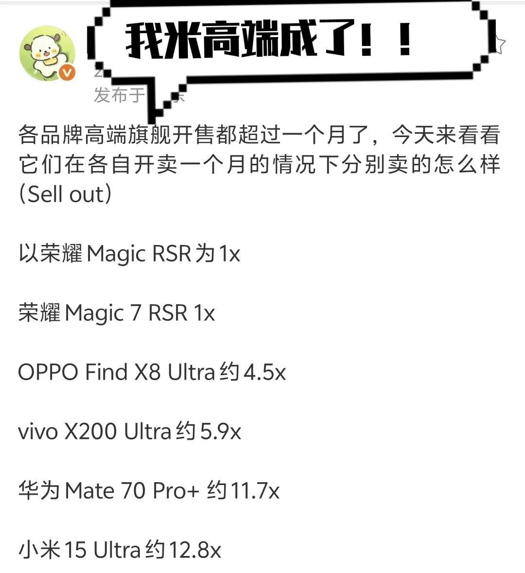 各自开卖一个月的量，虽然价格和华为隔了两个档位，但是足见小米在汽车大火后对高端发