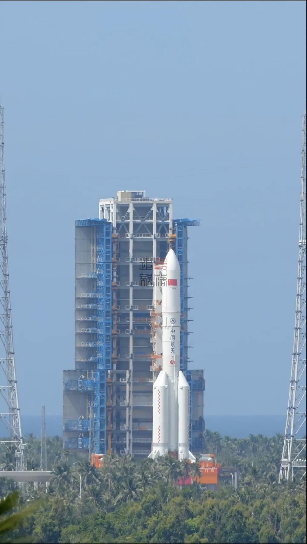 6月7日，据央视新闻直播间报道，海南文昌航天发射场长征5号遥11任务星组合体从垂