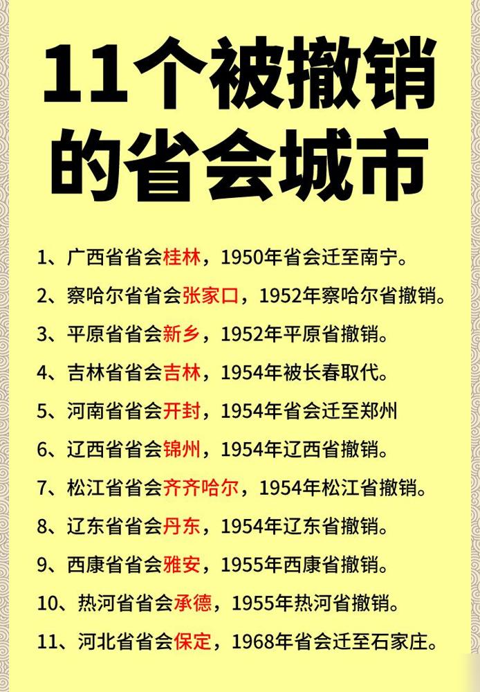 很多人误以为，省会从古至今就固定不变。说真的我之前也默认省会都是定死的，直到