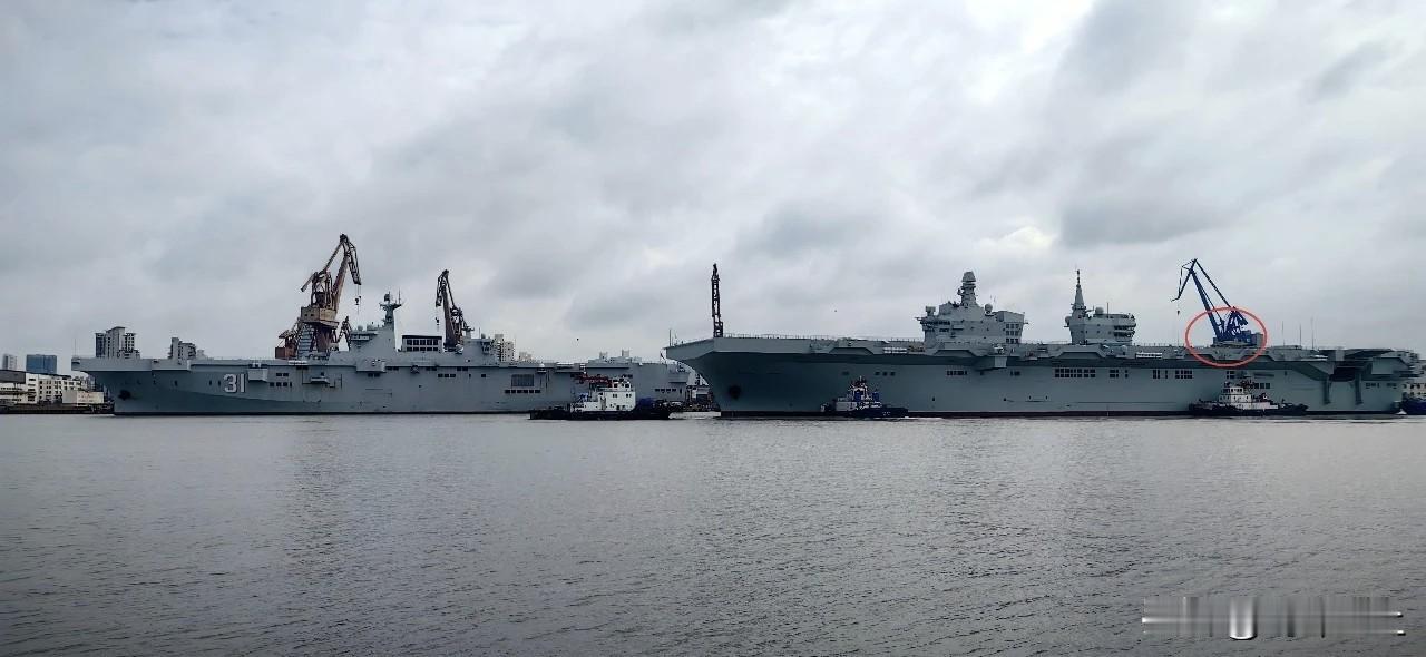 好消息一个接一个继福建舰接收新一批舰载机后，076这边也没闲着最新照片显示，