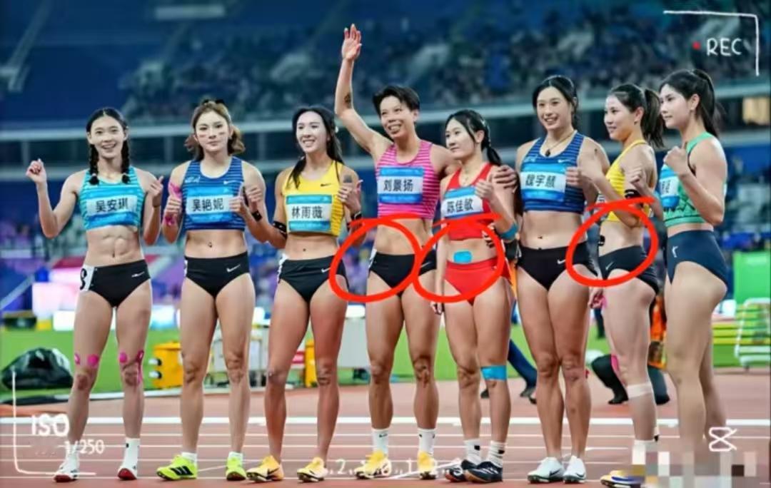 吴艳妮输给刘景扬的原因找到了，从空气动力学角度来说，肚脐眼贴上这个东西，可以减少