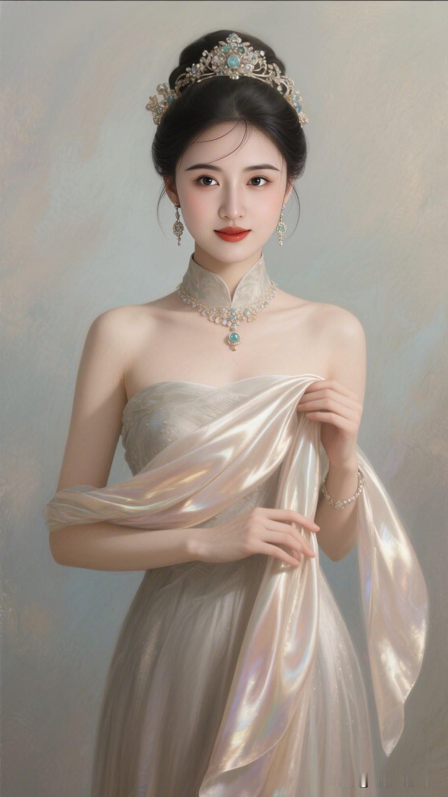 梦幻古风美人，华丽珠宝配饰，尽显优雅气质