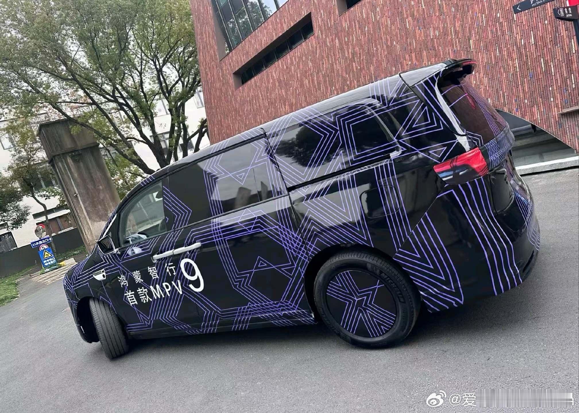 鸿蒙智行MPV，按照余承东的说法，这又是「遥遥领先」的一款车。-车门把手「巨大」