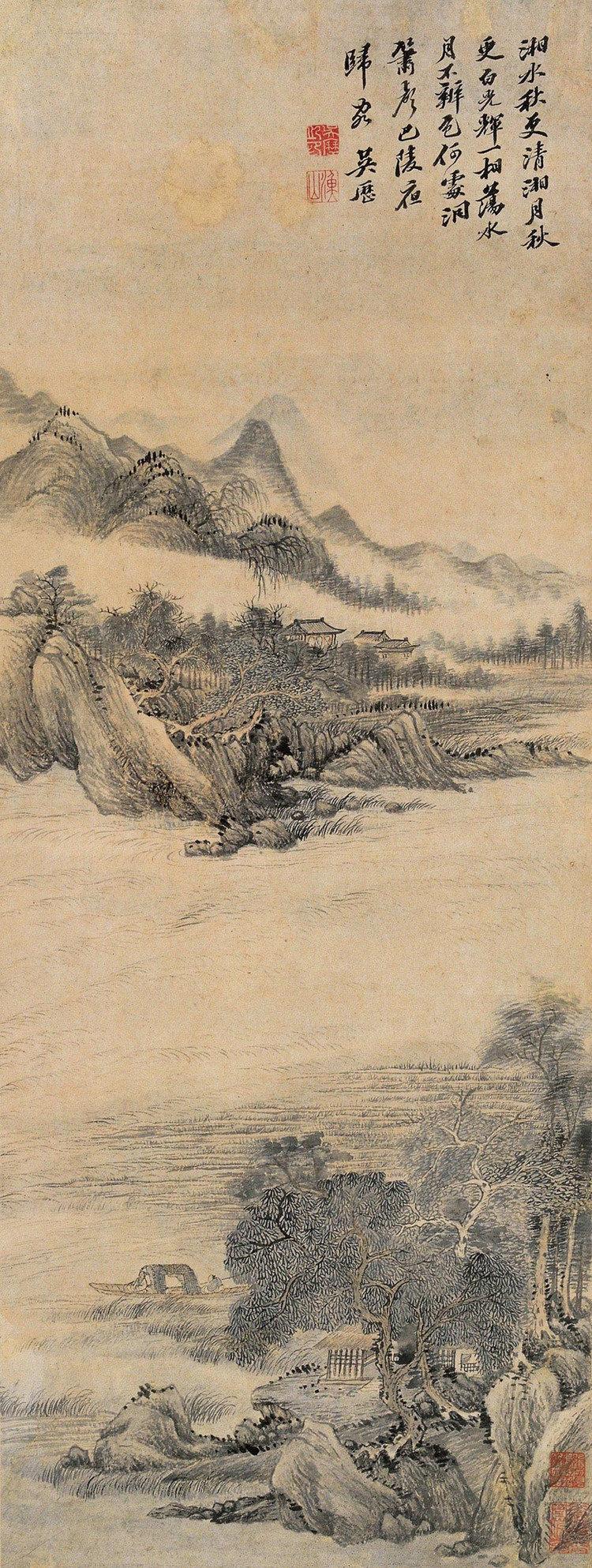 【墨井道人吴历：清初山水里，藏着最早的中西画意】清初画坛被“四王”仿古之风笼