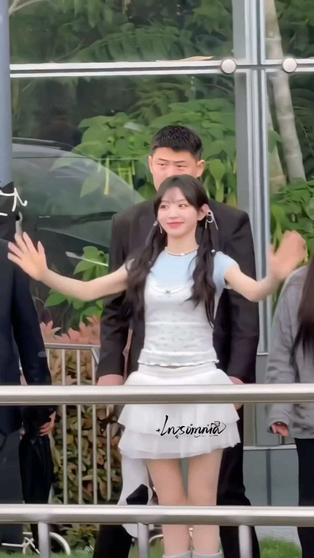 今天完全是双马尾萌神！！！田曦薇双马尾芭蕾风造型田曦薇婴儿蓝芭蕾风纱裙造型