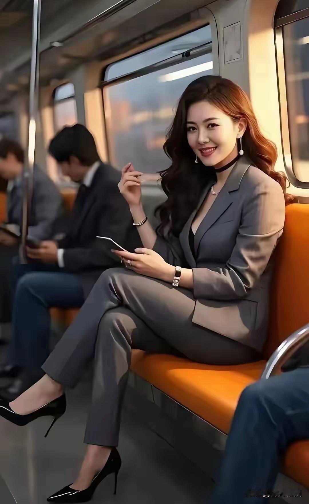 刚好有个空位，坐在美女身边，前世修来的福份，哈哈哈…………