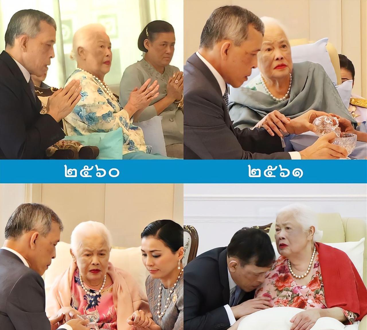 岁月不饶人，诗丽吉以肉眼可见速度变沧桑时间从不偏袒，即便尊贵如诗丽吉王太后亦难
