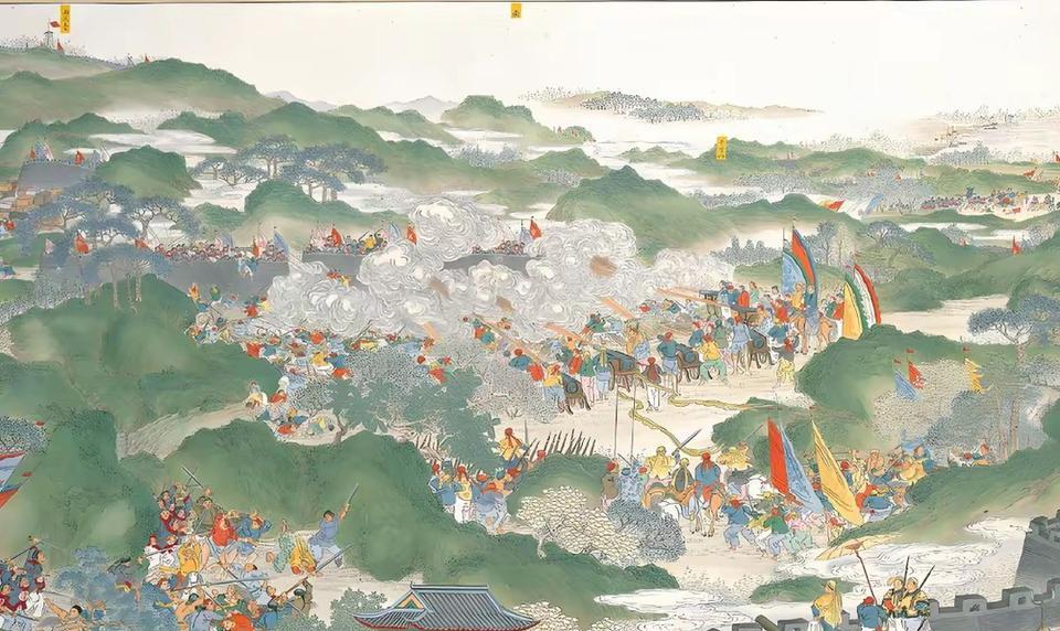 曾国藩的江南大营，和洪秀全的天王府不到五里路，更奇妙的是，两者同时开建，湘军建造