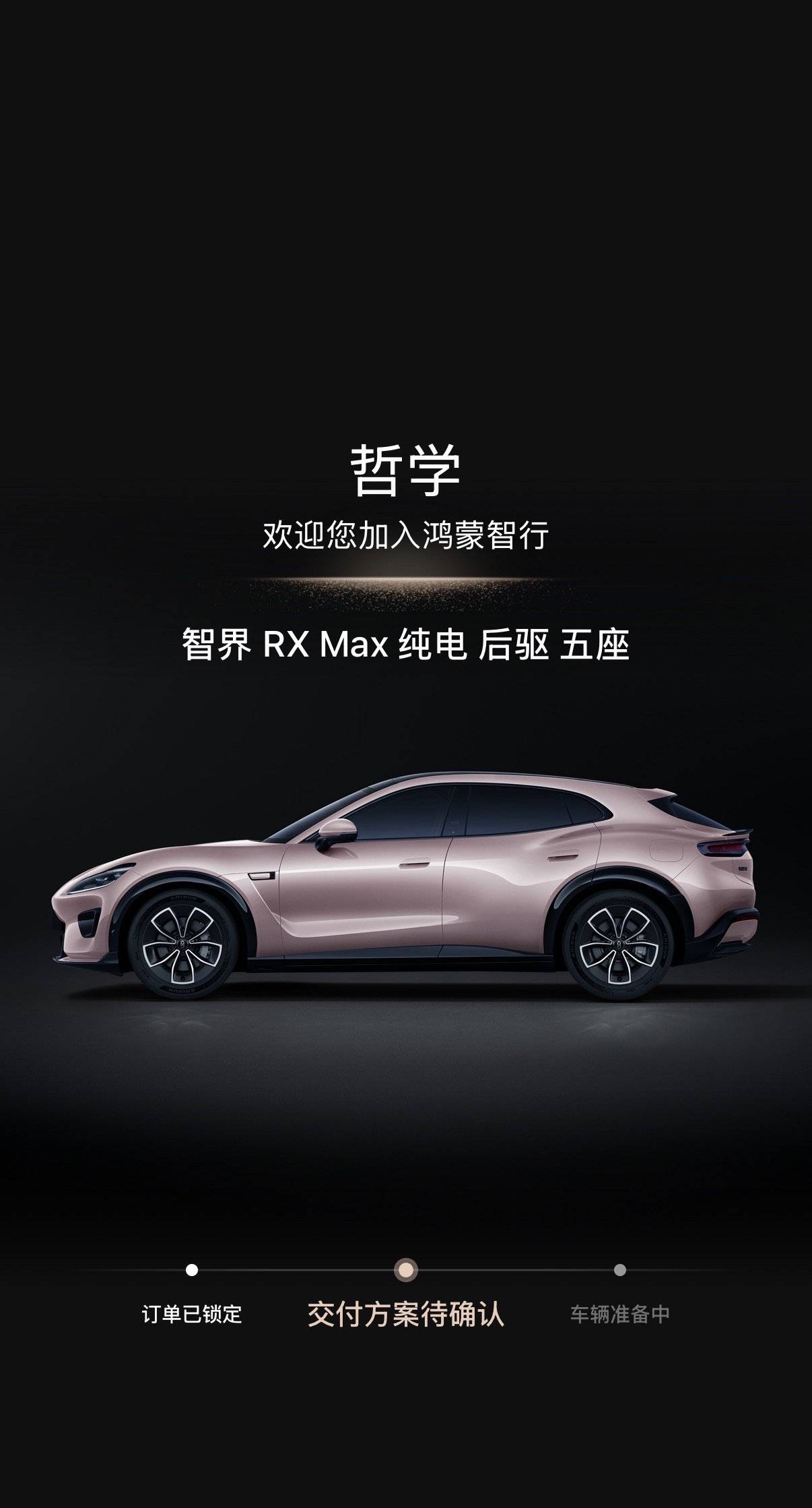 智界RX订单已确认，锁单​​​