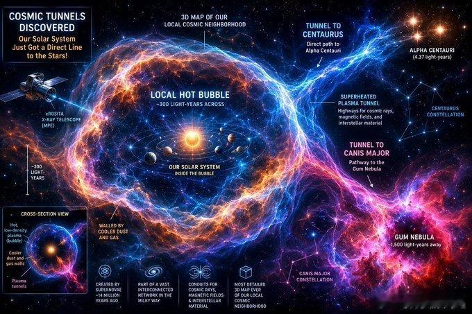 宇宙隧道发现：我们的太阳系刚刚获得通往星辰的直达通道！抓住你的望远镜——马克