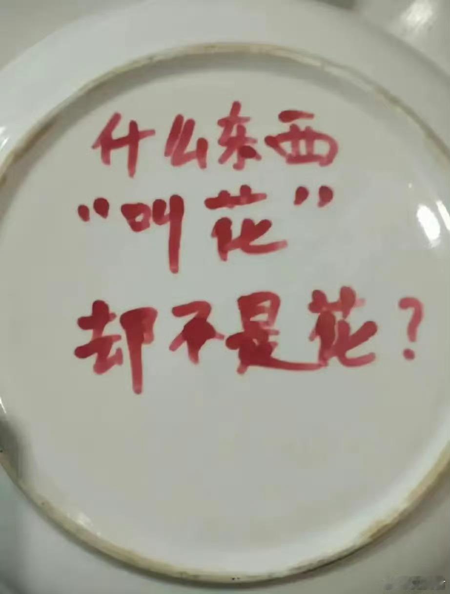 网友：什么东西叫“花”却不是花？​​​
