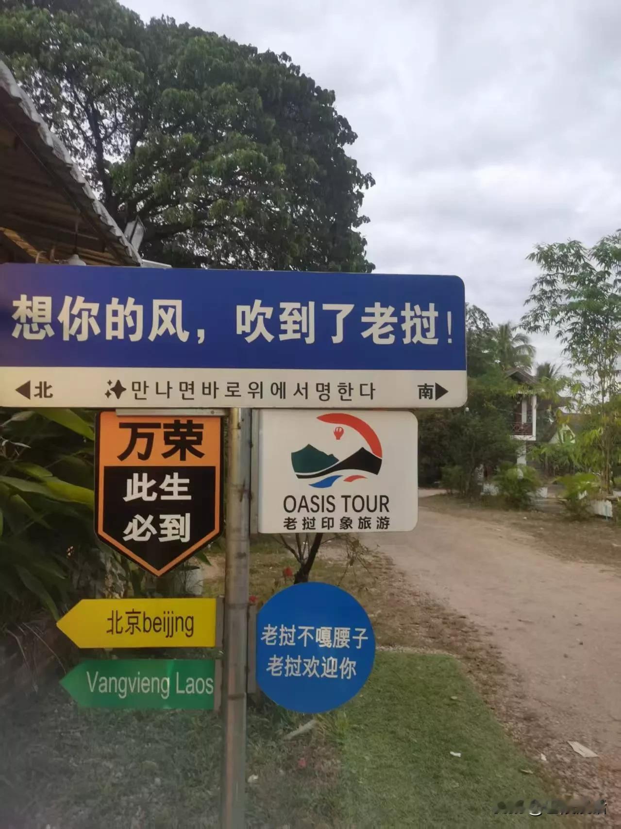 猜猜看，下面的这张图片拍摄于哪里？为什么上面会有一句“老挝不嘎腰子”？前几天