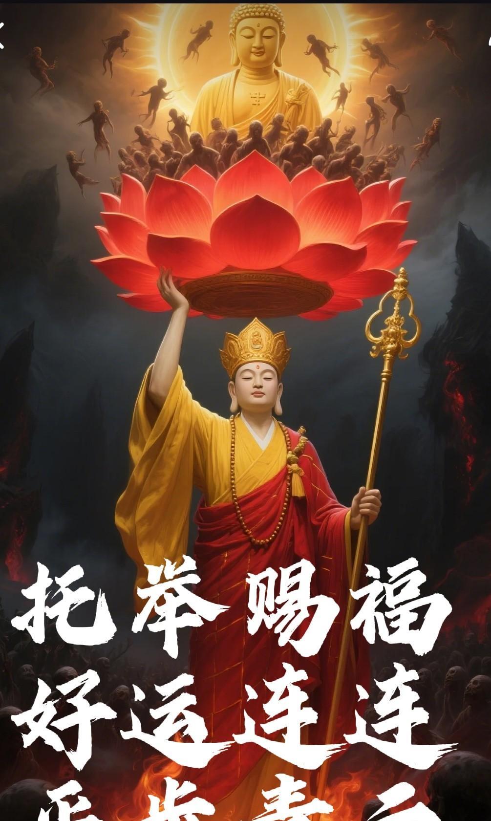 紧急！紧急！千载难逢的天赐良机来啦！地藏王菩萨携无上佛力降临！看呐，菩萨高举