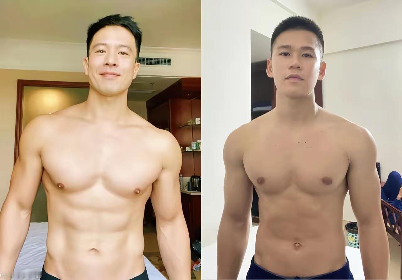 谁的身材更好？都说安志杰的身材是男人中最好的，男人们都把安志杰的身材当成自己健身