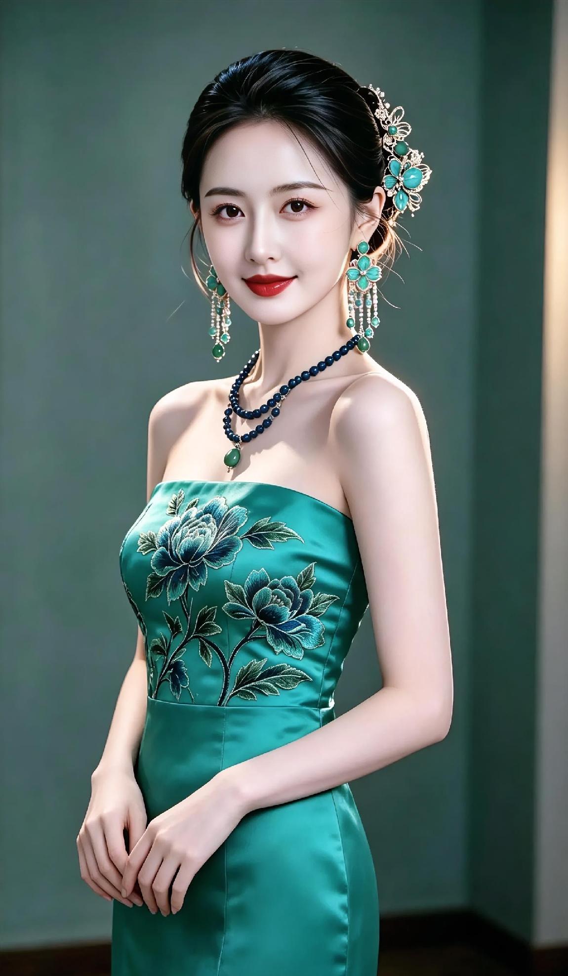 夕阳温柔了绿纱，蕾丝，编织着童话。微风轻抚面颊，微笑，明媚如