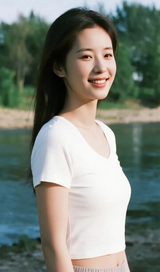 美女的甜美风情，令人陶醉其中