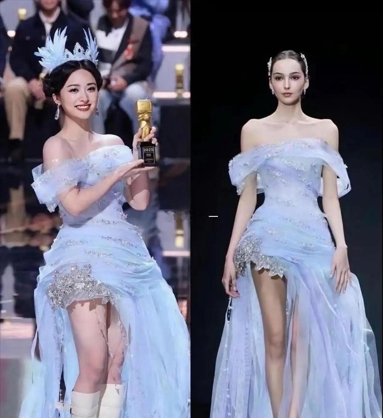 这是沈月呀，太漂亮了吧，不仔细看还以为是世界环球选美小姐的冠军呢，太好看了吧，这
