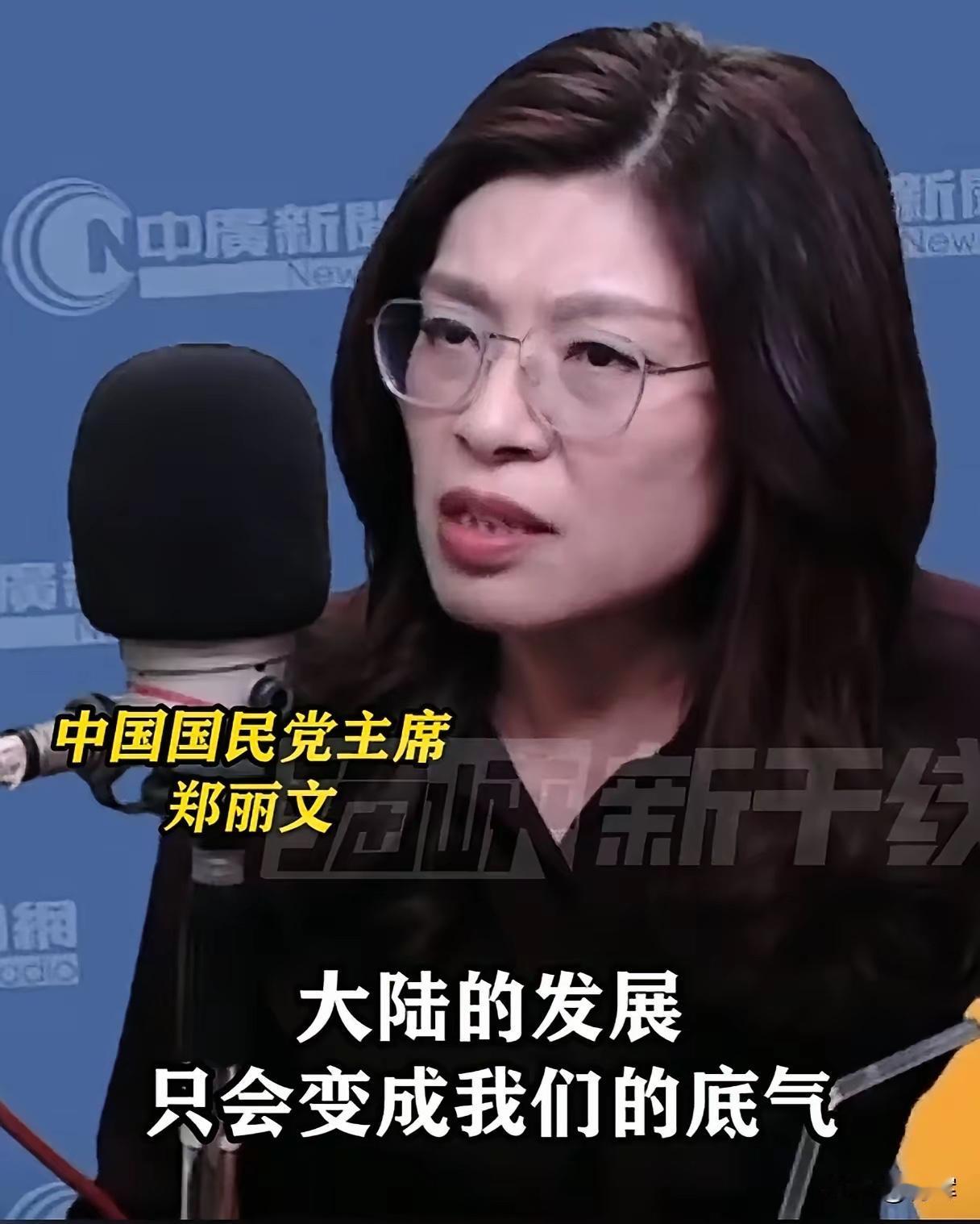 近期郑丽文在接受台岛内的一档著名视听节目采访的时候，再次回顾了自己访问大陆的所见