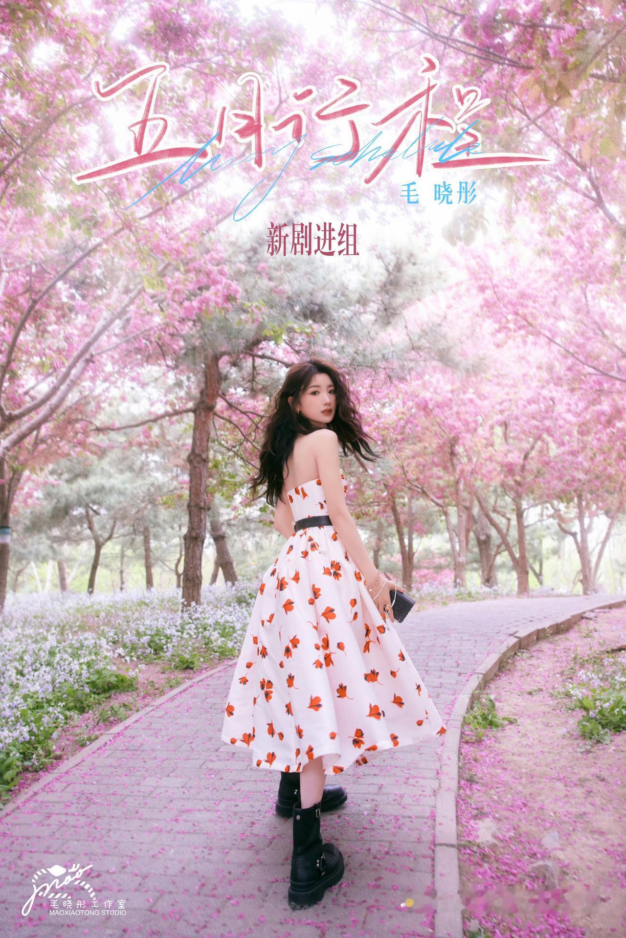 女明星们的五月行程图来啦，你期待哪个？谭松韵、毛晓彤、庄达菲、张婧仪、金晨、王