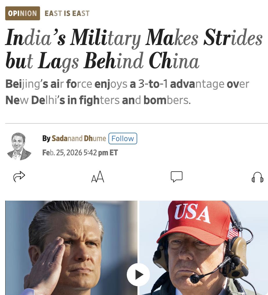 美媒：印度空军正加速现代化，本月宣布将以约360亿美元采购114架法国"阵风"战