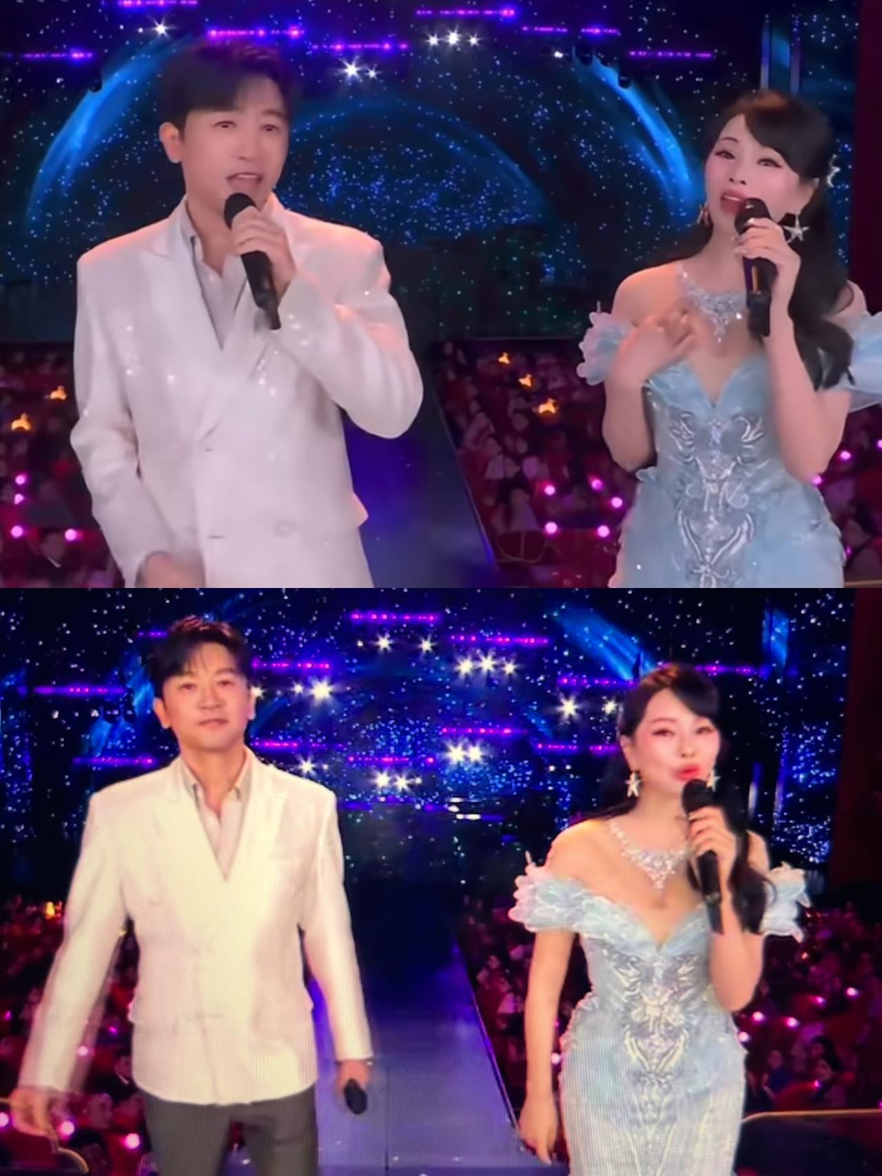 发现一个有意思的事，只要跟伊能静合唱，不管搭档是谁，最后基本都会被她