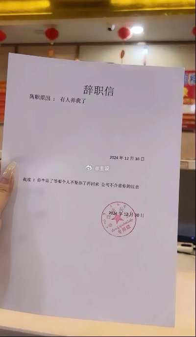 这是我的理想辞职了。​​​