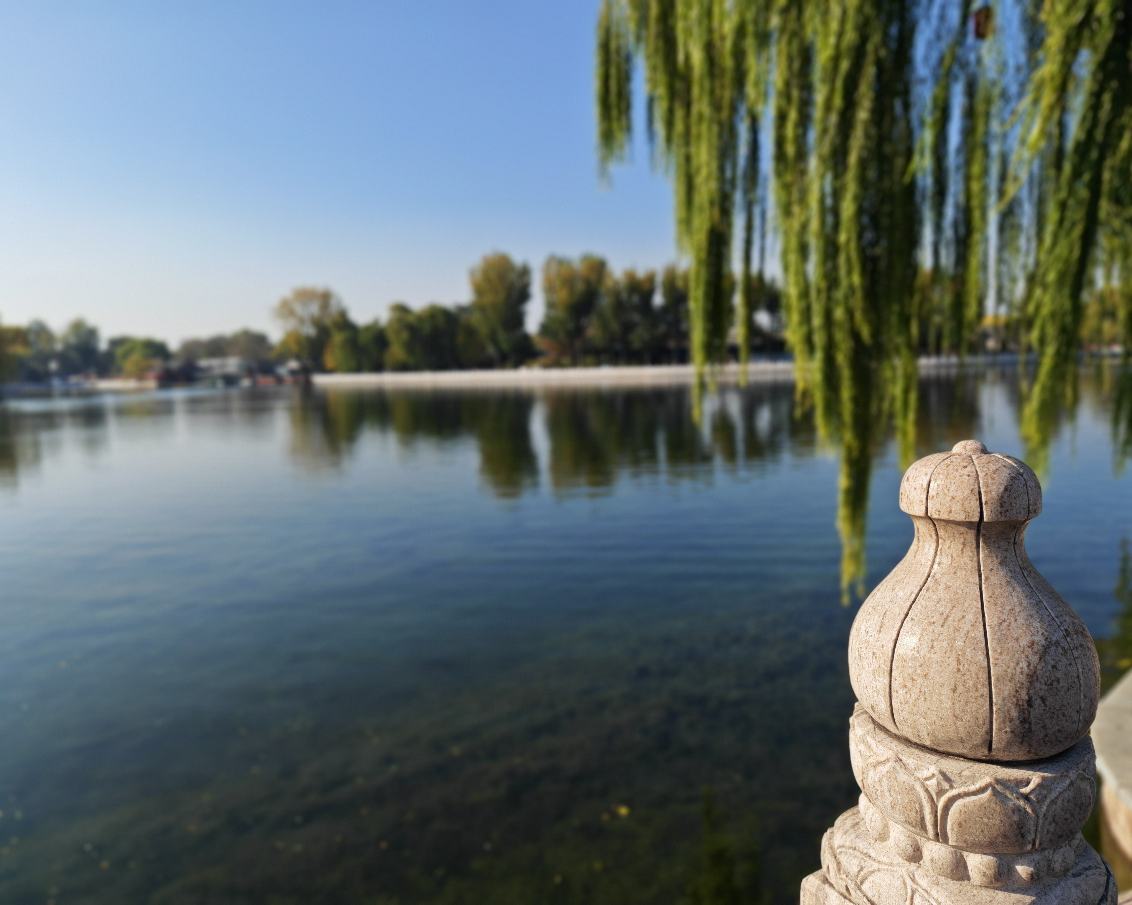 什刹海的秋天还未结冰的水面可是你梦中的那片海？