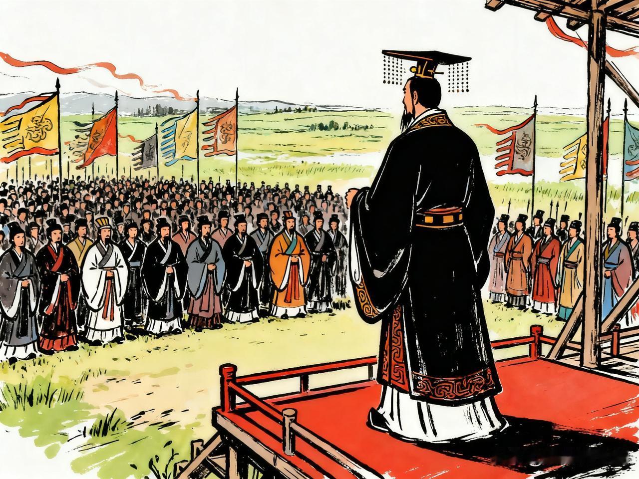 公元前651年，夏末的葵丘原野上，九合诸侯的旌旗在热风中猎猎作响。齐桓公站在