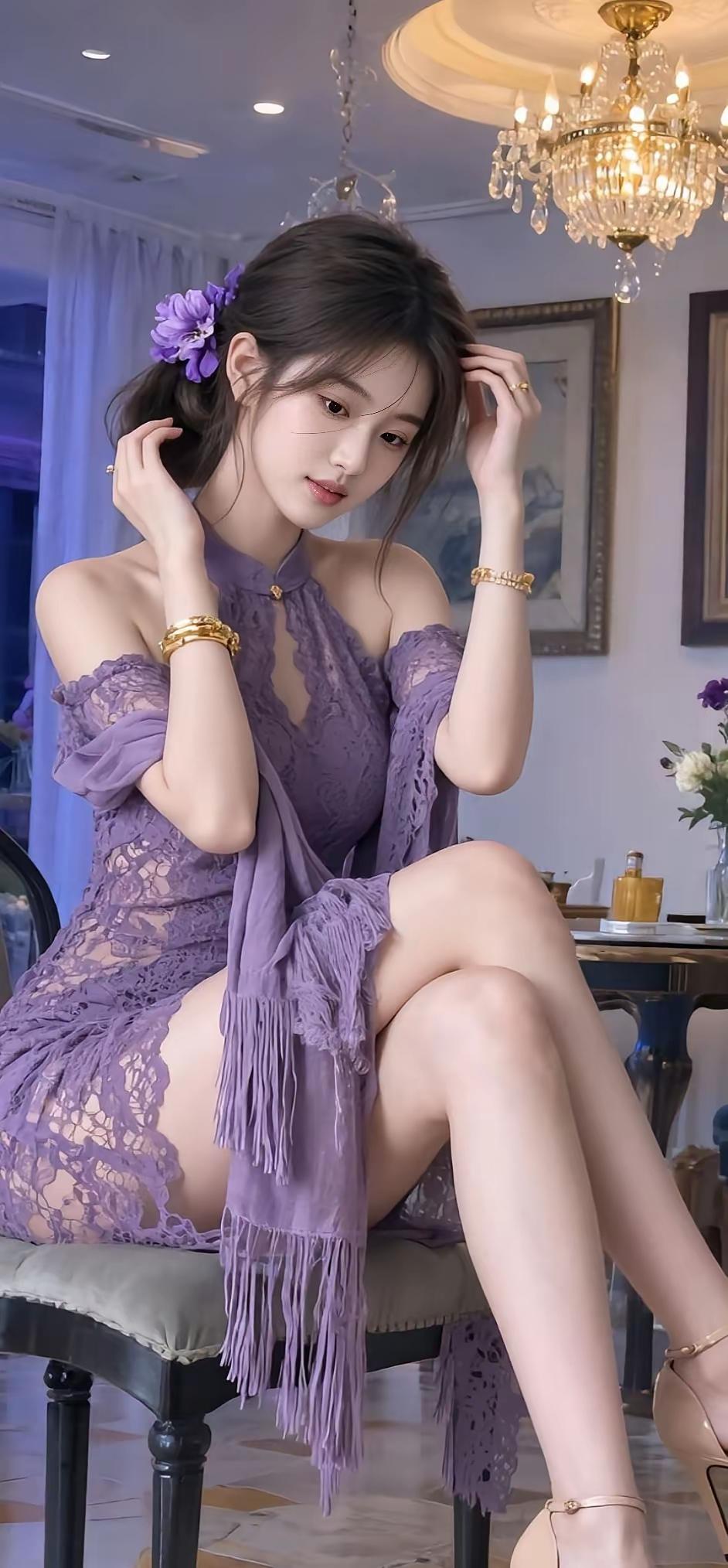 这姑娘穿着好仙，好漂亮啊！