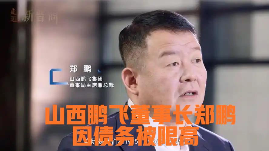 山西鹏飞集团董事长郑鹏因债务被限高山西第一民企鹏飞集团董事长因484万债务被