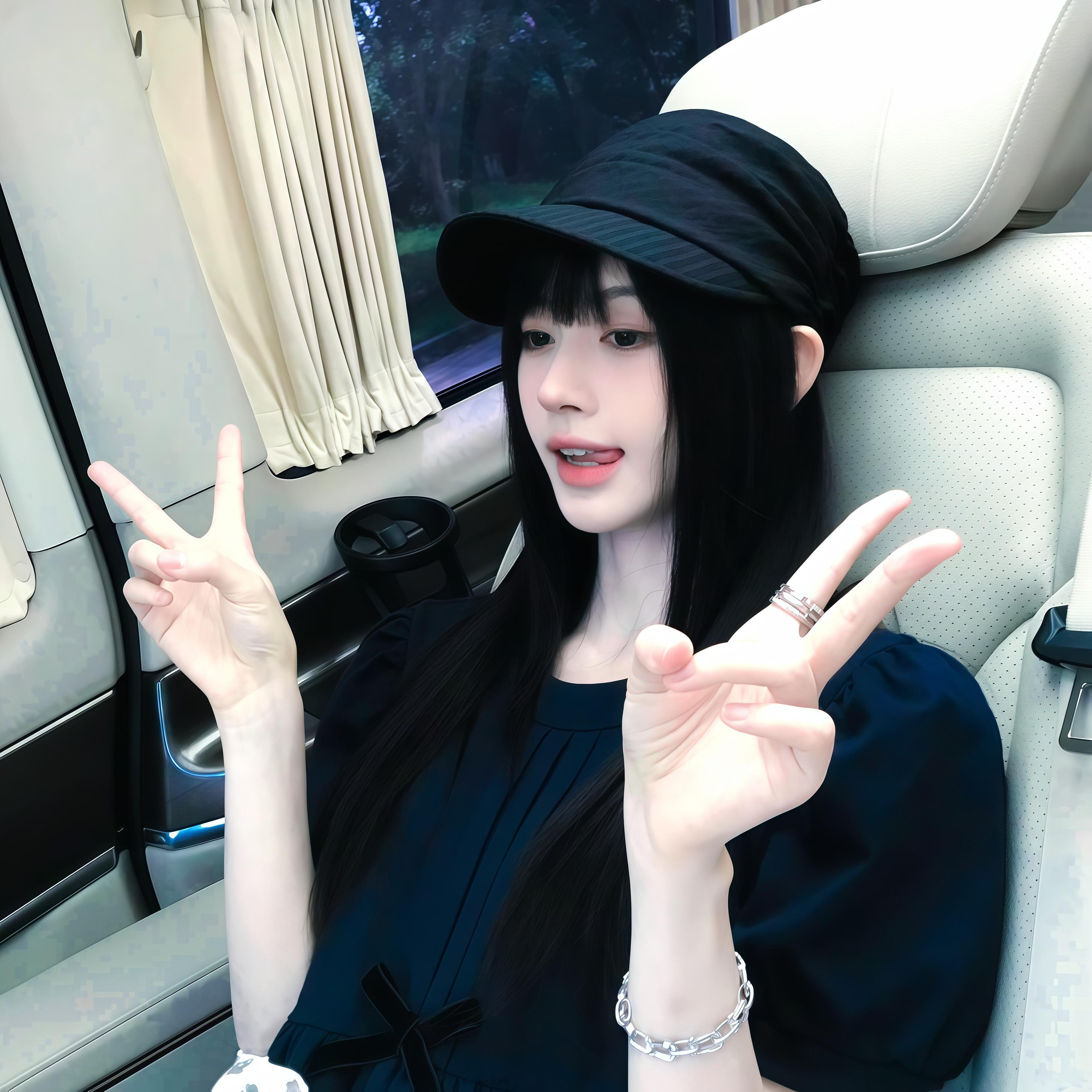 💚鞠婧祎黑裙look好乖