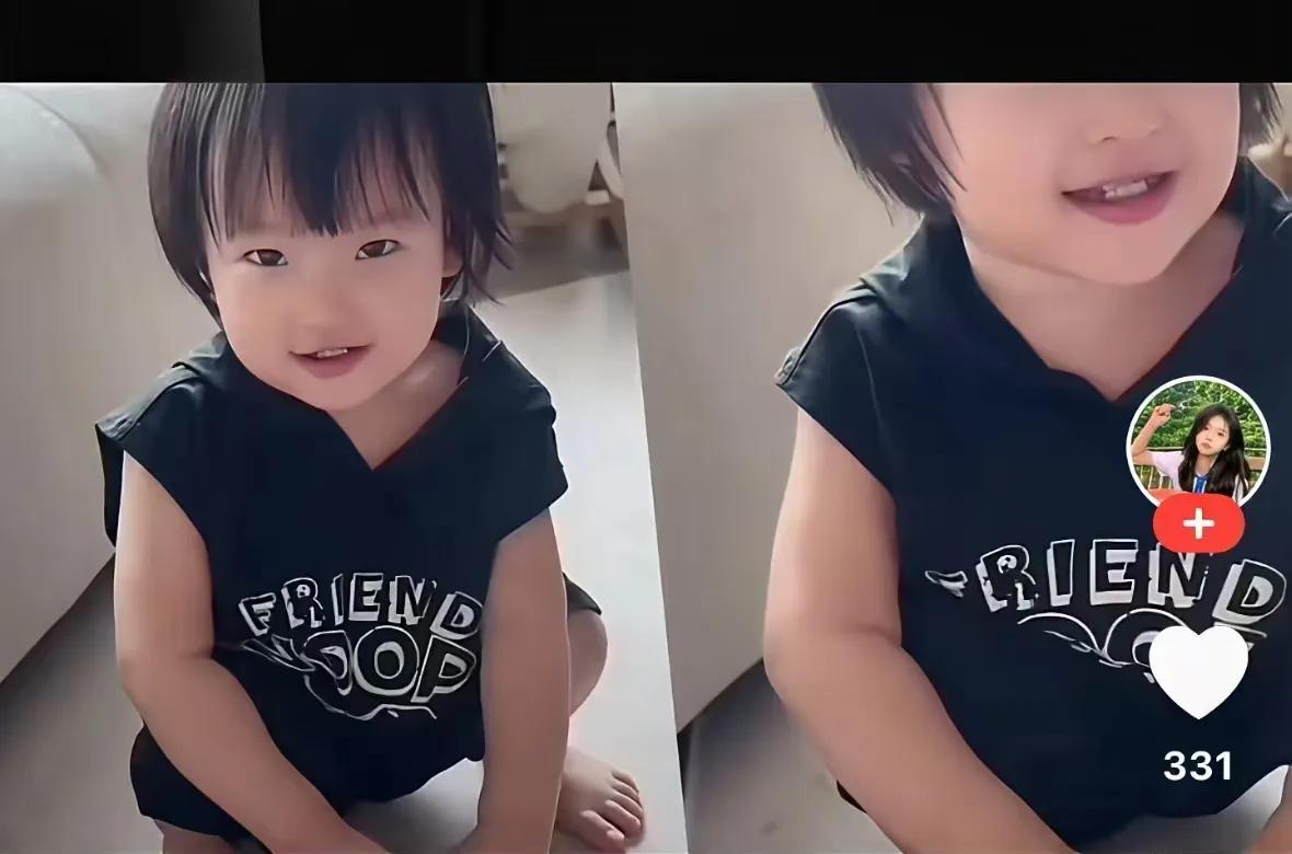 王撕葱怼天怼地怼空气，唯独任由闪闪喊他爸爸，看到那么聪明可爱的女儿，他心里肯定心