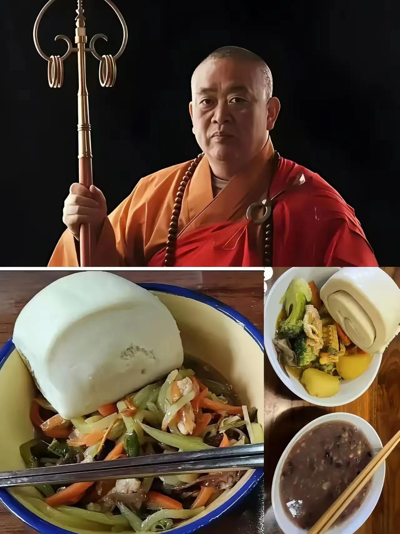 释永信每餐吃什么？很早之前他就解释过，只要心中有佛，酒肉穿肠过。宵夜肯定不会
