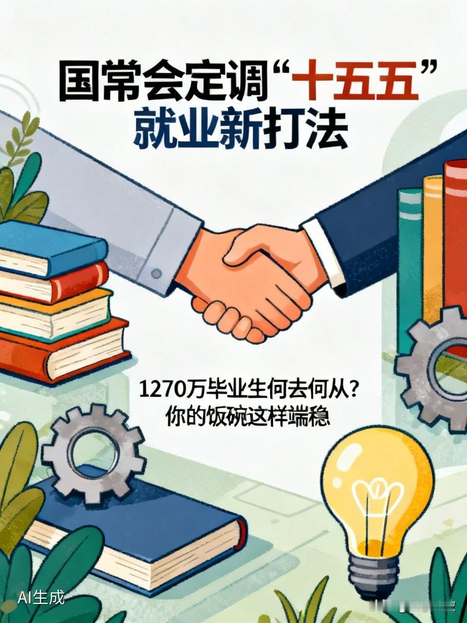 国常会定调“十五五”就业新打法：1270万毕业生何去何从？你的饭碗这样端稳