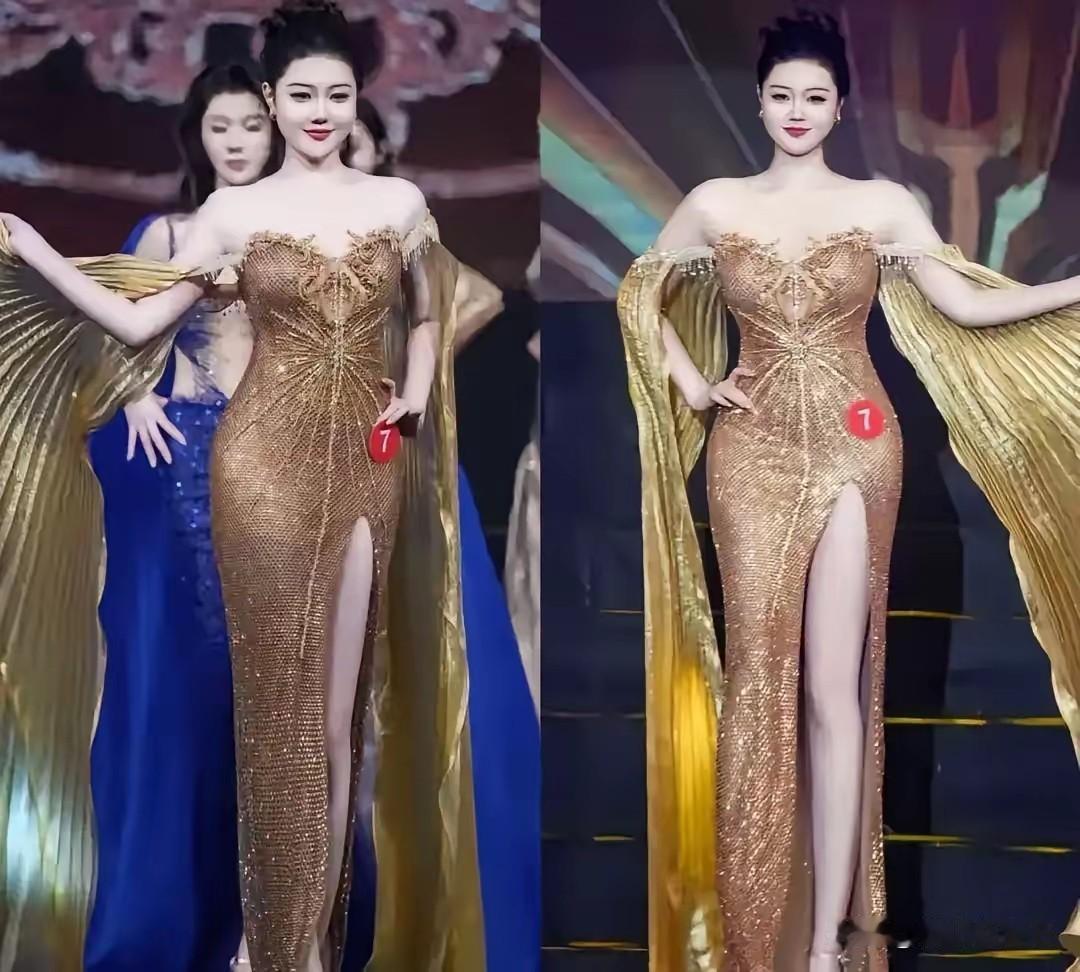 河北邢台大二美术生连子欣太牛了！跑去参加全球中华小姐香港区决赛，直接把一群职业模