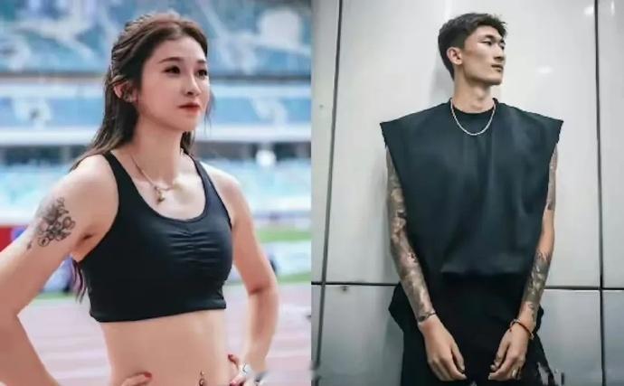 吴艳妮和男友都喜欢纹身，男友对吴的昵称是吴小妮，二人都是运动员而且都很潮，不得不