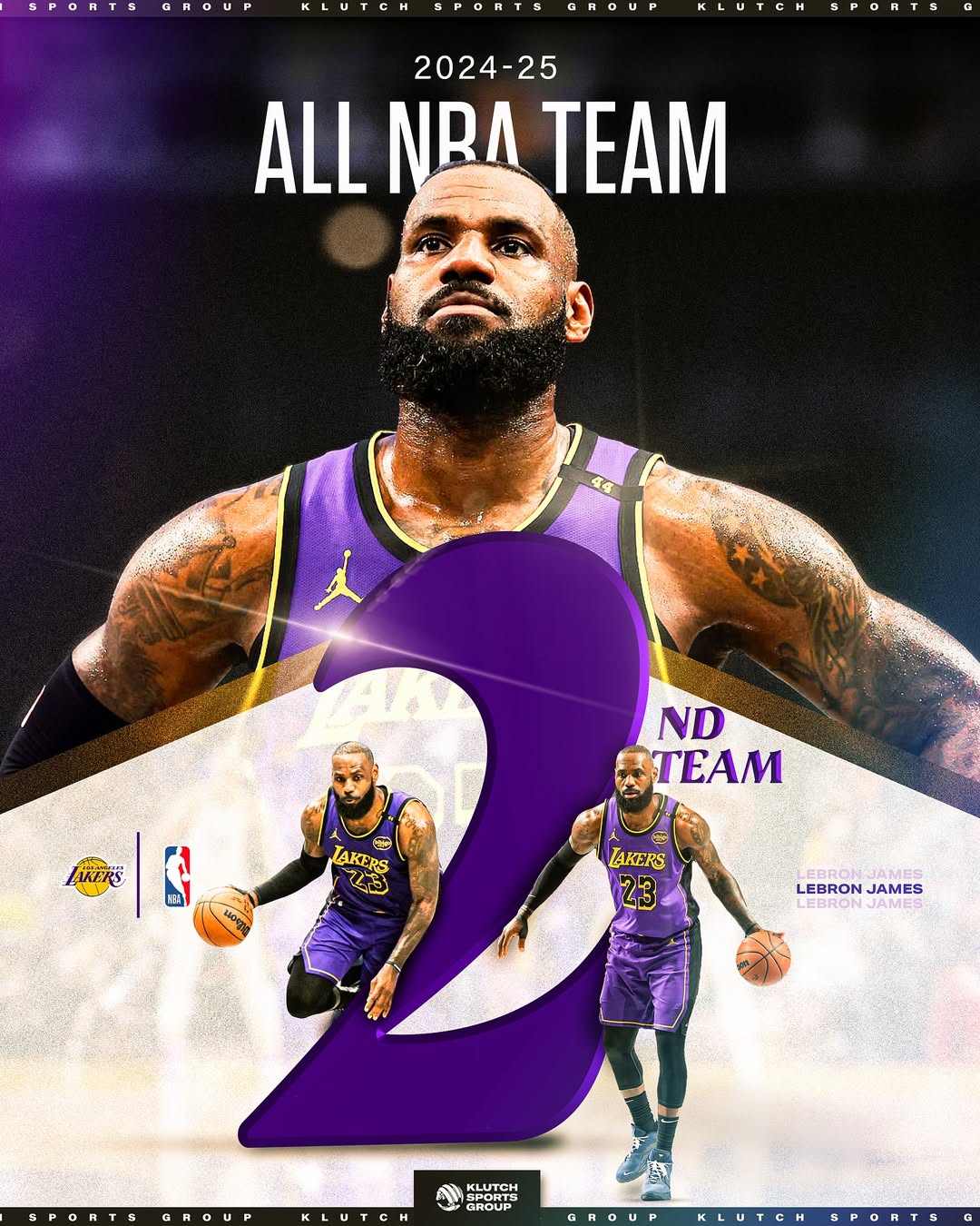 詹姆斯这回是真尴尬了！nba前不久公布了赛季最佳阵容，詹姆斯入选了第二阵容，他非常开心地转发并写道“