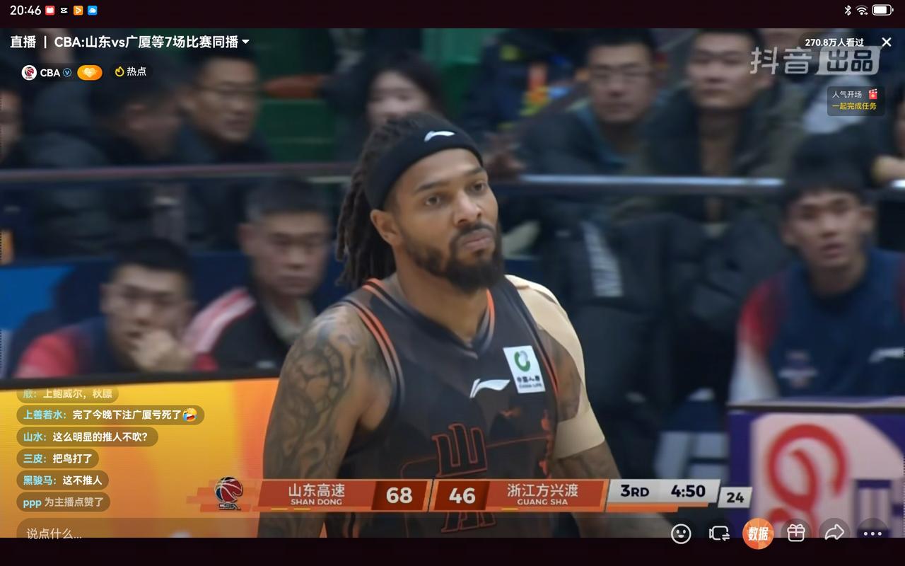 CBA第24轮，小外援前五名排行榜！第一名：珀赛尔，山东高速评价指数=37