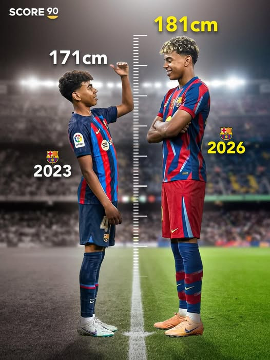 亚马尔长高了10厘米