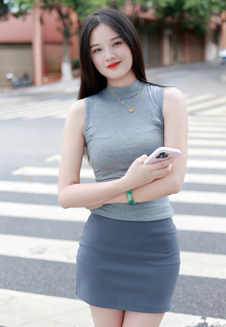身材挺拔自信，举手投足皆是优雅