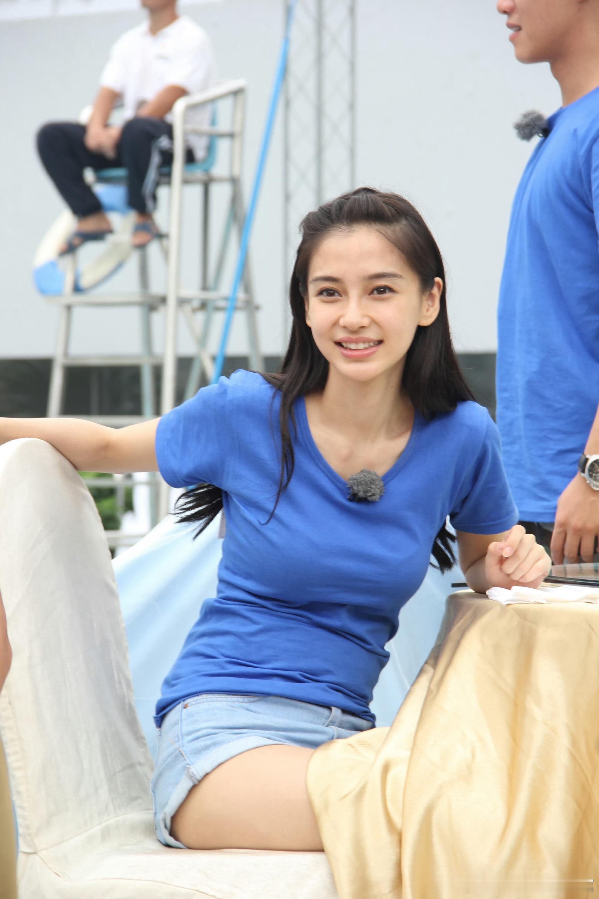 杨颖angelababy首次跑男的模样，那年25岁。