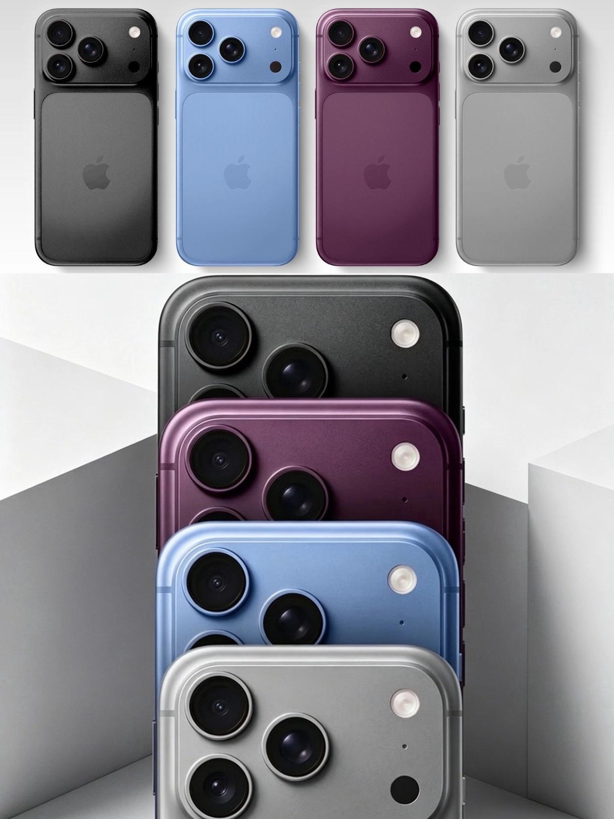 基本确定了？iPhone18Pro就这四款配色了来了嗷，iPhone1