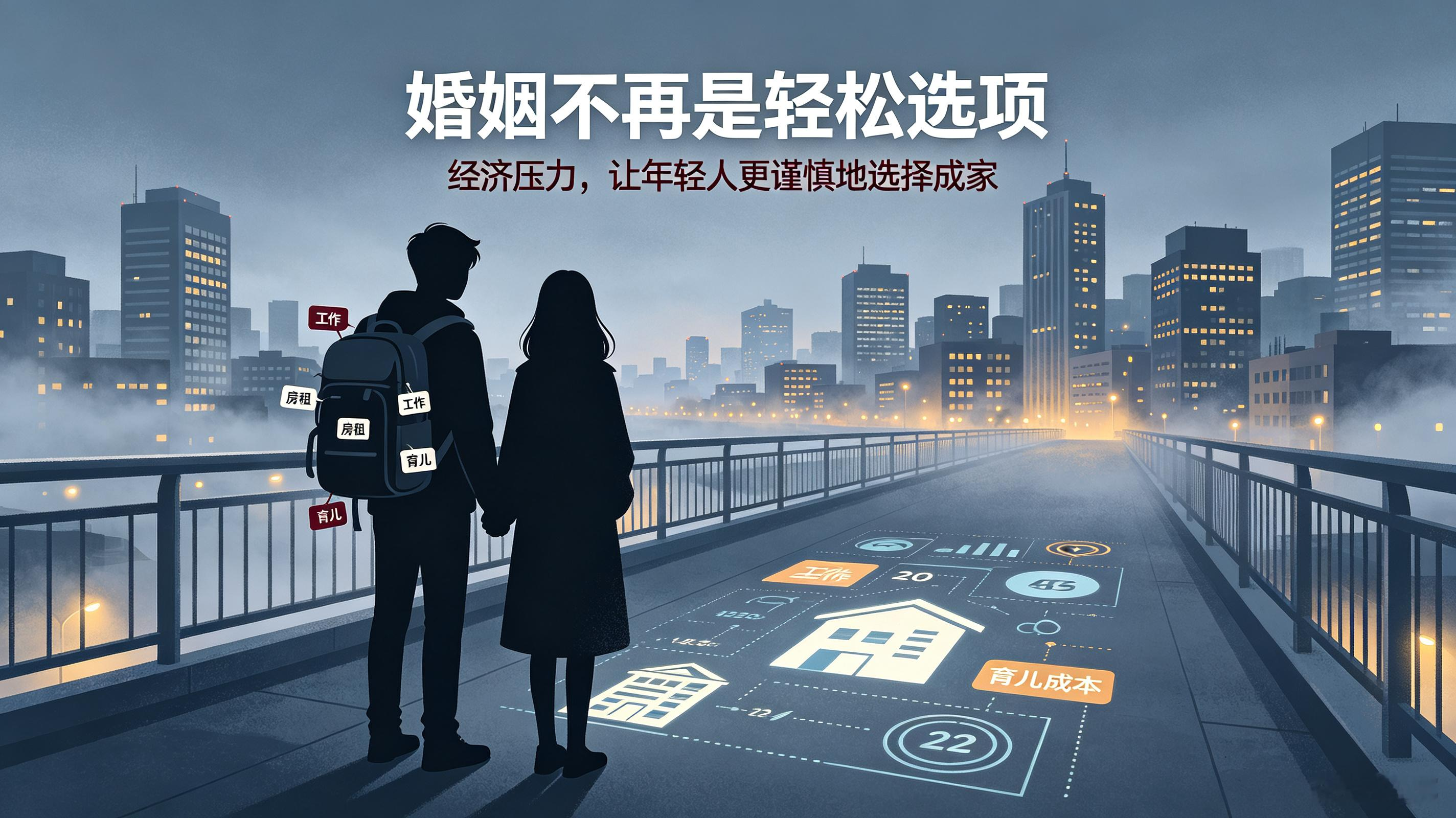 结婚遇冷、离婚增多：年轻人不愿结婚，不该只怪父母一边是长辈不停催婚，盼着孩子早日成家；另一边民政局里