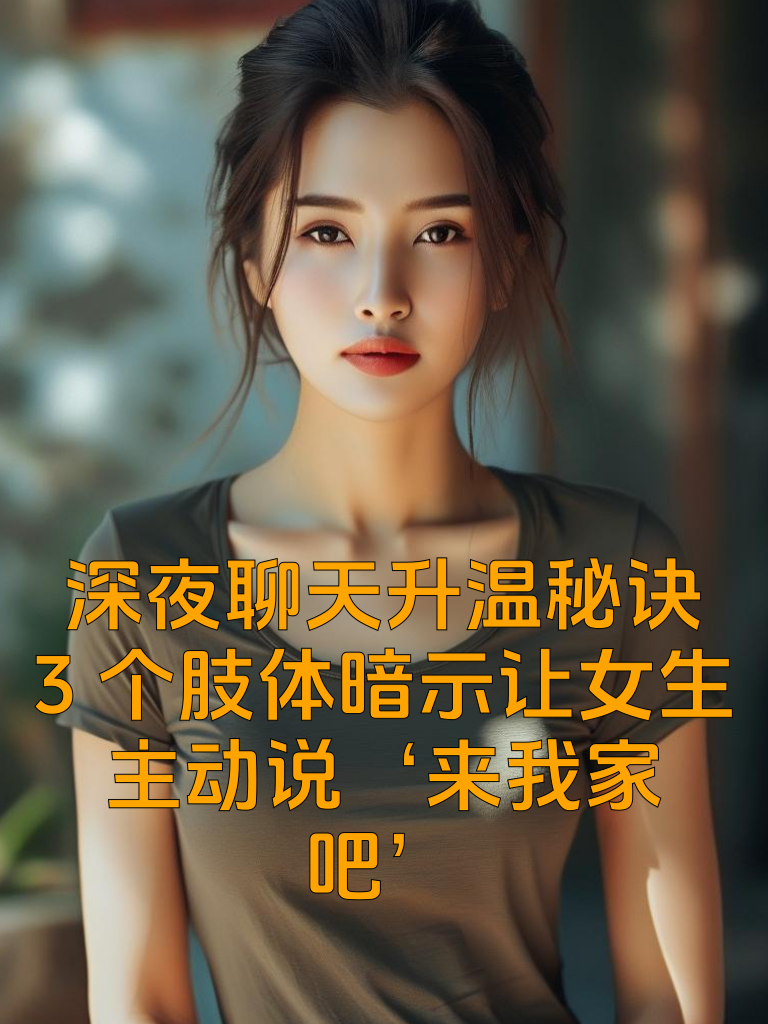 深夜聊天升温秘诀！3个肢体暗示让女生主动说‘来我家吧’