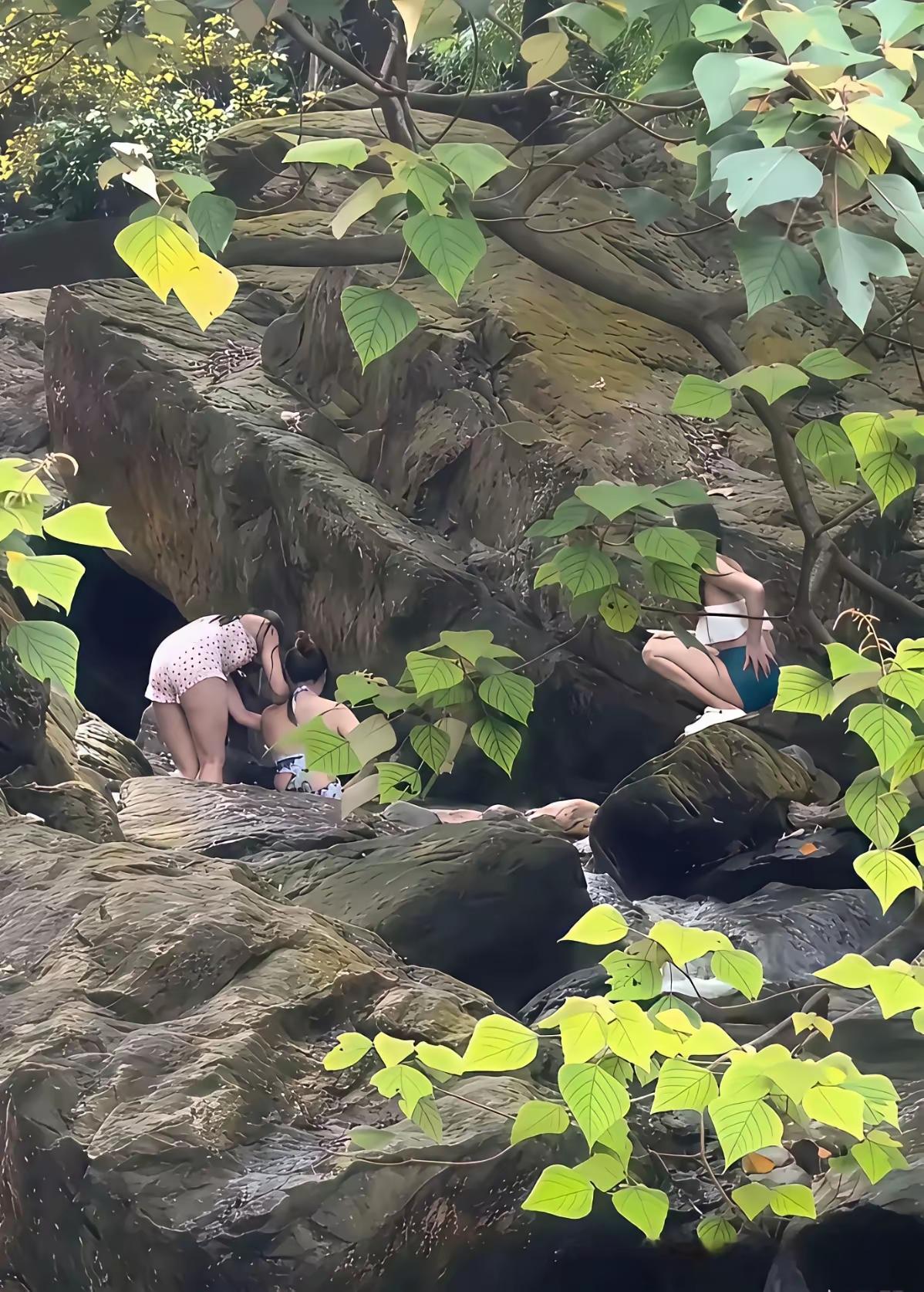 荒山野岭，遇到这种情况。我是前往问路，还是安静的走开。