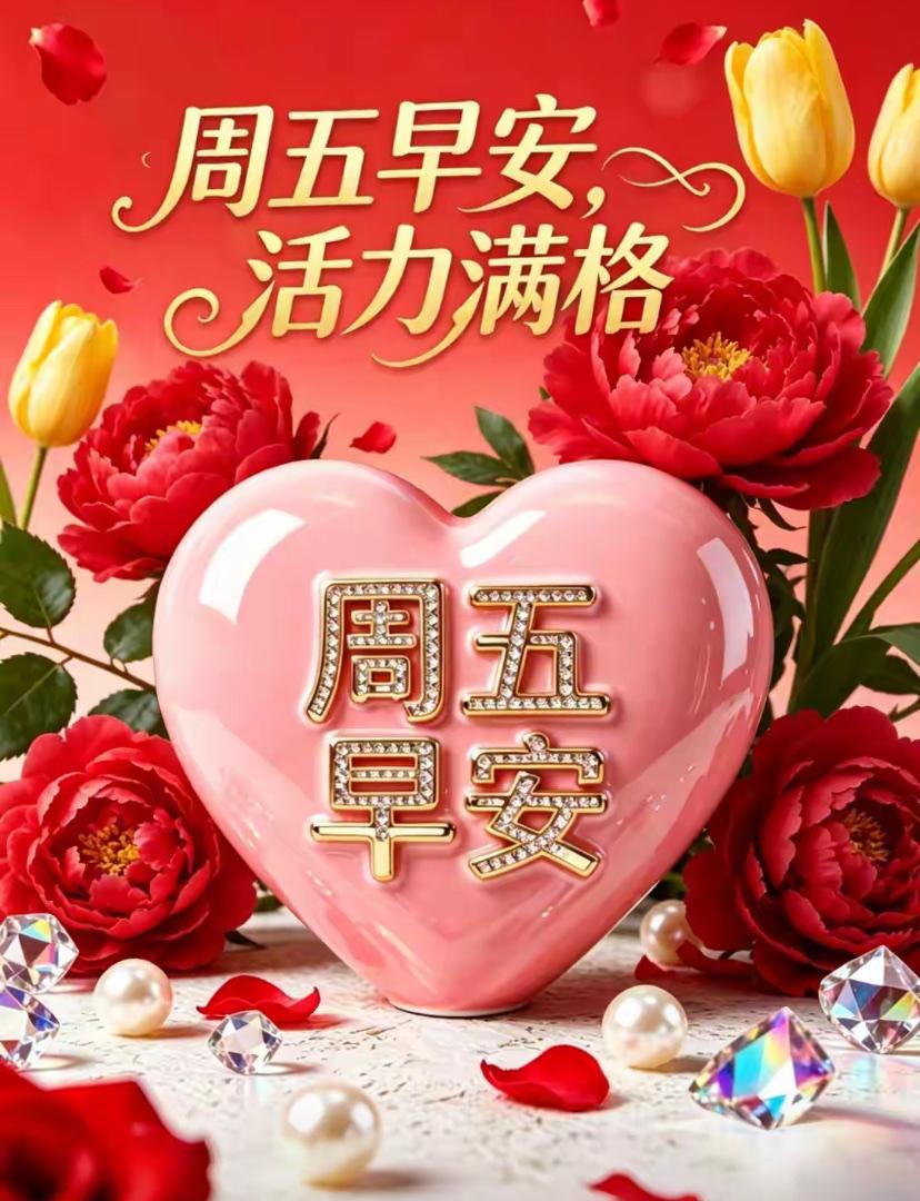 🌺☘️5./15.周五早安.浅夏向暖☘️🌺☘️晨风轻拂叶浪，花香暗送芬
