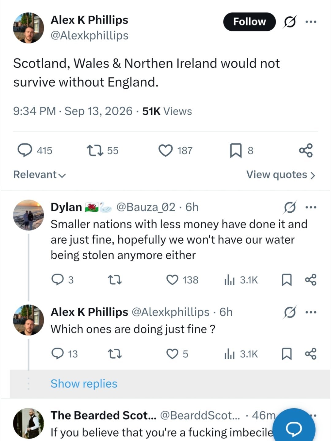 英国¹这个老外说他爷爷辈见证了苏联解体，他爸爸辈见证了南斯拉夫解体，他要见证英