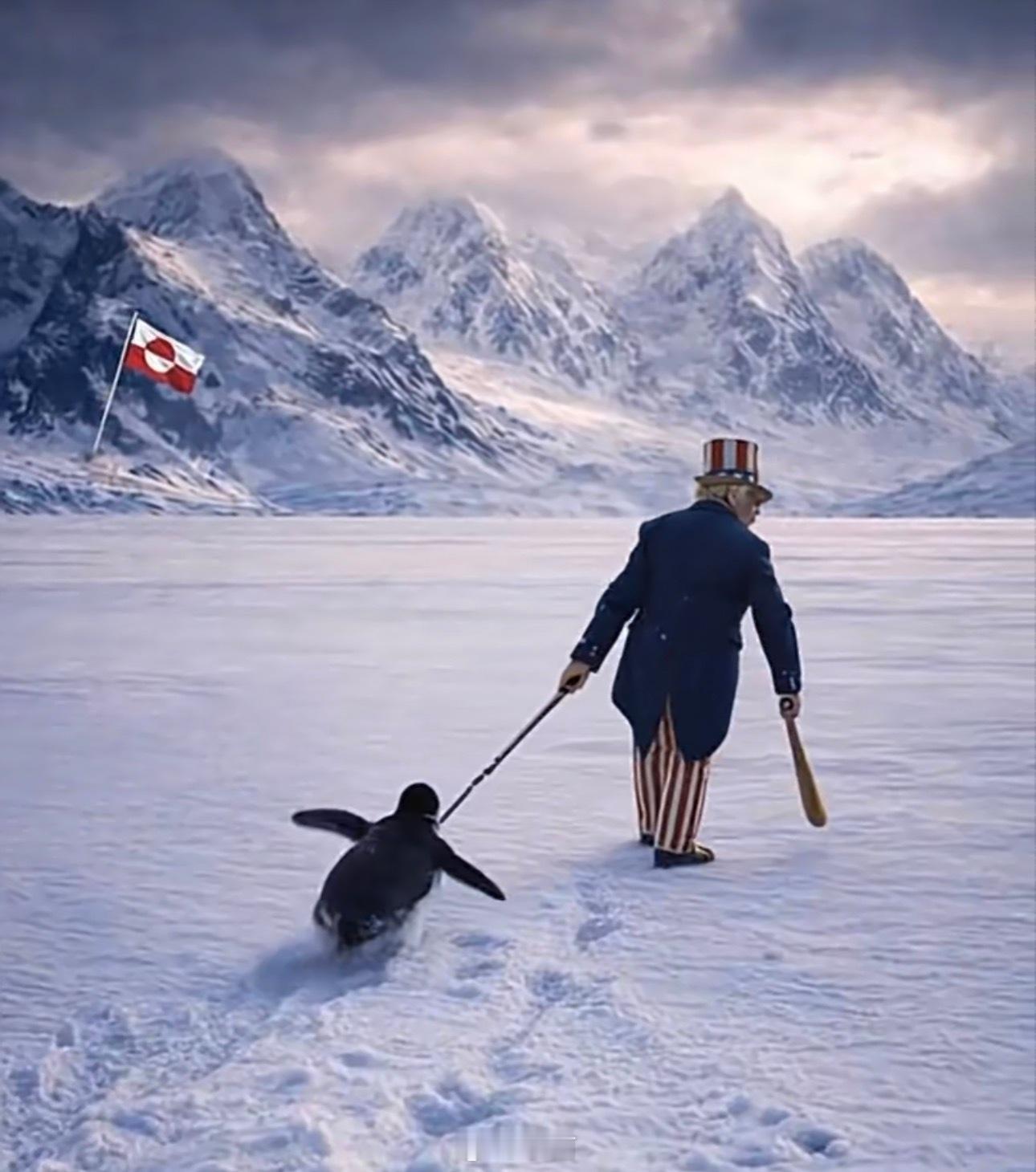 白宫发了一张图新华社回了个动画华盛顿的童话总需要一根绳索来配音，连拥抱都要先给企